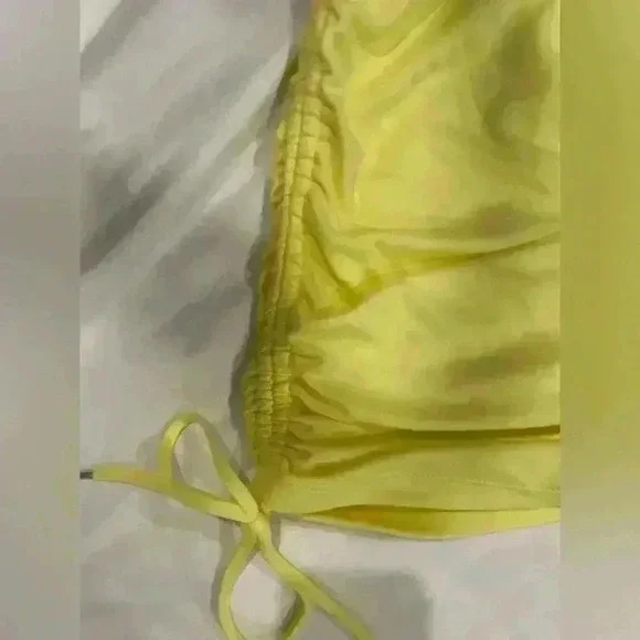 Jennifer Lopez Midi Dress Size Medium Yellow - Picture 3 of 8